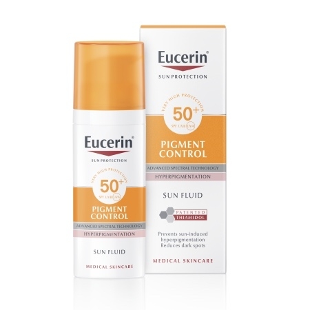 Crema de fata SPF 50+ Sun Protection Pigment Control, 50 ml, Eucerin Crema de fata SPF 50+ Sun Protection Pigment Control, 50 ml, Eucerin