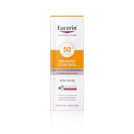 Crema de fata SPF 50+ Sun Protection Pigment Control, 50 ml, Eucerin Crema de fata SPF 50+ Sun Protection Pigment Control, 50 ml, Eucerin