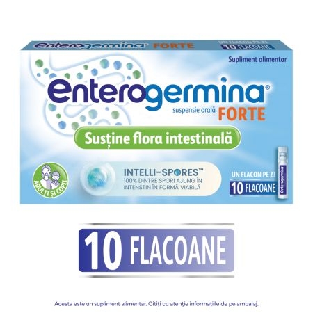 Enterogermina Forte suspensie orala, 10 flacoane, Sanofi Enterogermina Forte suspensie orala, 10 flacoane, Sanofi