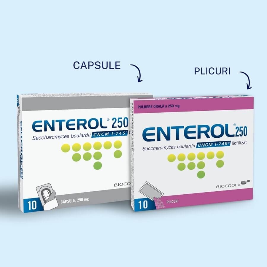 Enterol, 250 mg, 10 capsule, Biocodex Enterol, 250 mg, 10 capsule, Biocodex