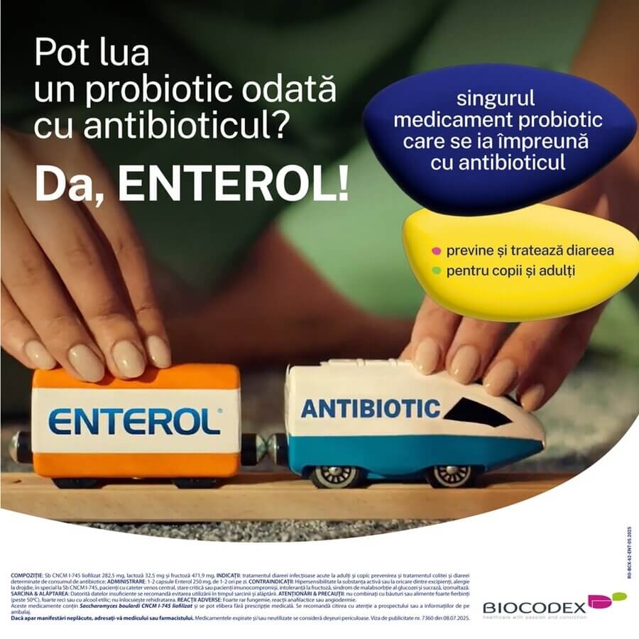 Enterol, 250 mg, 10 capsule, Biocodex Enterol, 250 mg, 10 capsule, Biocodex