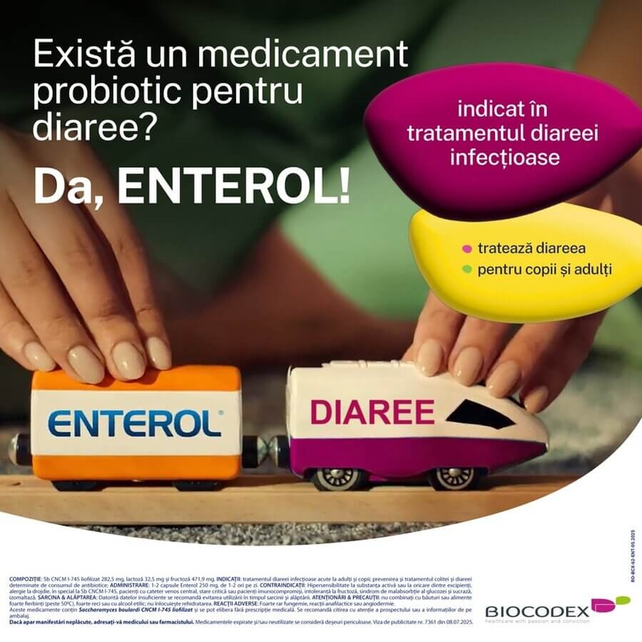 Enterol, 250 mg, 10 capsule, Biocodex Enterol, 250 mg, 10 capsule, Biocodex