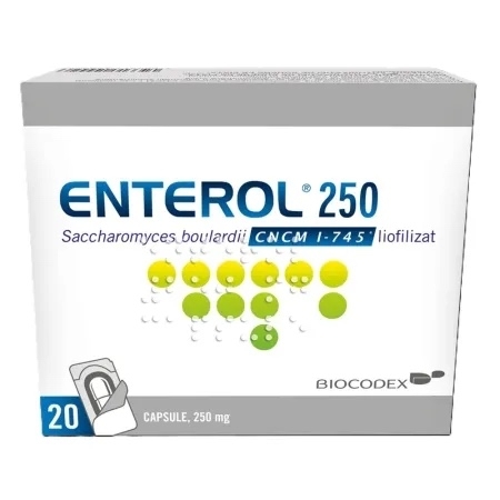 Enterol 250 mg, 20 capsule, Biocodex Enterol 250 mg, 20 capsule, Biocodex