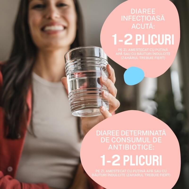 Enterol Forte pulbere pentru suspensie orala 500 mg, 14 plicuri, Biocodex Enterol Forte pulbere pentru suspensie orala 500 mg, 14 plicuri, Biocodex