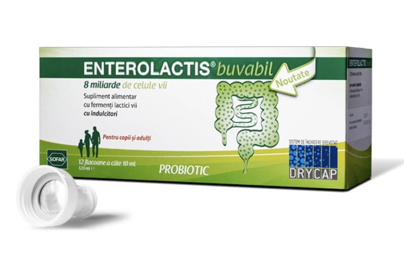Enterolactis buvabil, 12 flacoane, Sofar Enterolactis buvabil, 12 flacoane, Sofar