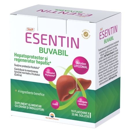 Esentin Buvabil, 25 ml, 15 flacoane, Sun Wave Pharma Esentin Buvabil, 25 ml, 15 flacoane, Sun Wave Pharma