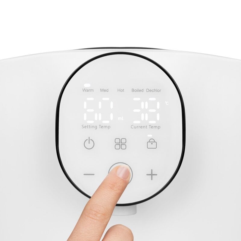 Espressor pentru lapte praf, Lionelo, Baby Presto, Functie declorizare si dozare a apei, Cu afisaj digital LED, Cu rezervor de 2 L, Alb Espressor pentru lapte praf, Lionelo, Baby Presto, Functie declorizare si dozare a apei, Cu afisaj digital LED, Cu rezervor de 2 L, Alb