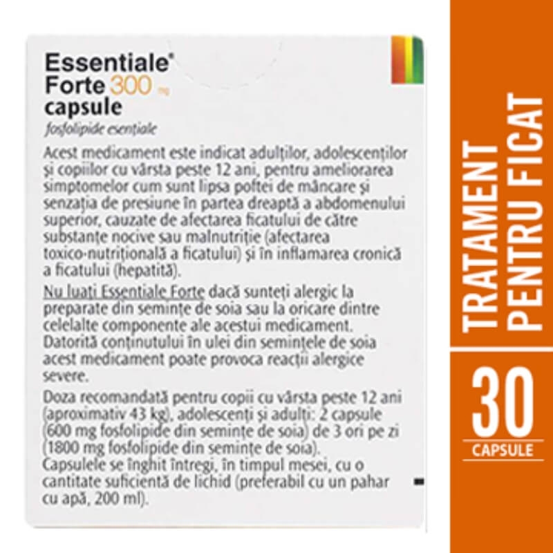 Essentiale Forte, 300 mg, 30 capsule, Sanofi Essentiale Forte, 300 mg, 30 capsule, Sanofi