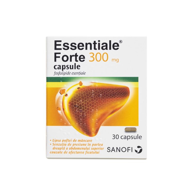 Essentiale Forte, 300 mg, 30 capsule, Sanofi Essentiale Forte, 300 mg, 30 capsule, Sanofi