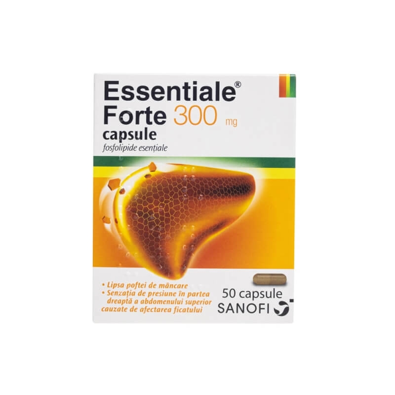 Essentiale Forte, 300 mg, 50 capsule, Sanofi Essentiale Forte, 300 mg, 50 capsule, Sanofi