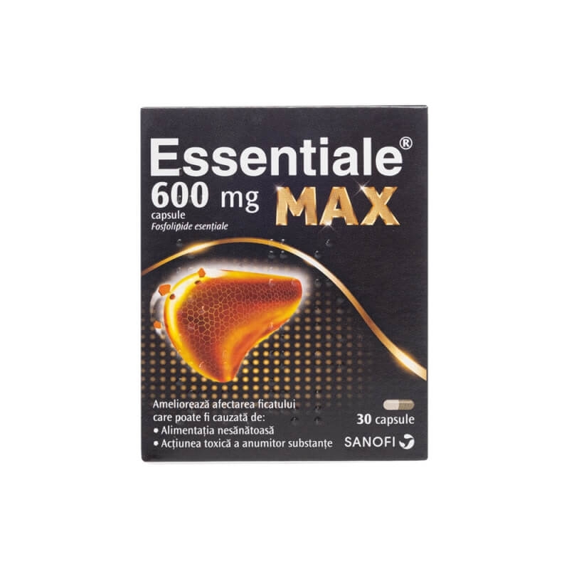 Essentiale MAX, 600 mg, 30 capsule, Sanofi Essentiale MAX, 600 mg, 30 capsule, Sanofi