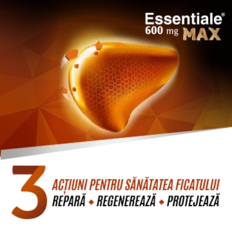 Essentiale MAX, 600 mg, 30 capsule, Sanofi Essentiale MAX, 600 mg, 30 capsule, Sanofi
