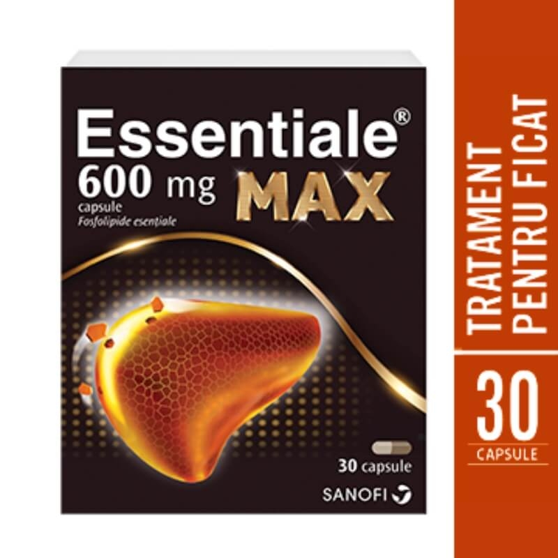 Essentiale MAX, 600 mg, 30 capsule, Sanofi Essentiale MAX, 600 mg, 30 capsule, Sanofi