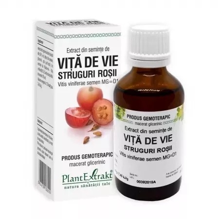 Extract din seminte de Vita de Vie, 50 ml, PlantExtrakt Extract din seminte de Vita de Vie, 50 ml, PlantExtrakt