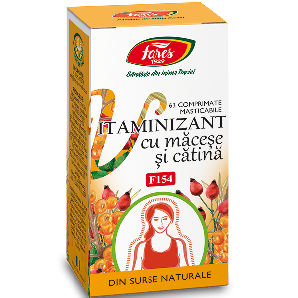 Vitaminizant cu macese si catina (F154) 63compr., Fares