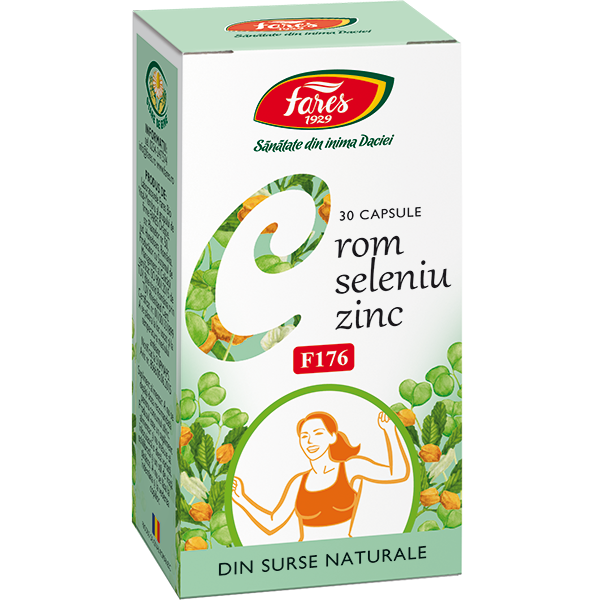 Crom+Seleniu+Zinc (F176) 30caps., Fares Crom+Seleniu+Zinc (F176) 30caps., Fares