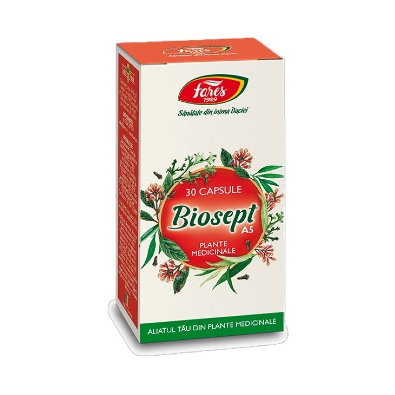 Biosept, A5, 30 capsule, Fares Biosept, A5, 30 capsule, Fares