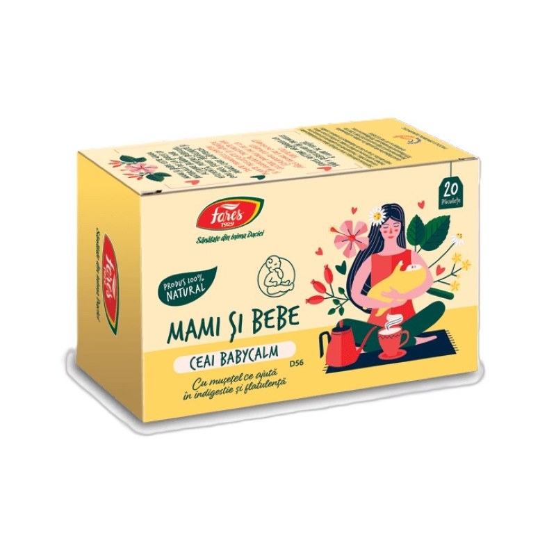 Ceai Babycalm D56, 20 plicuri, Fares Ceai Babycalm D56, 20 plicuri, Fares