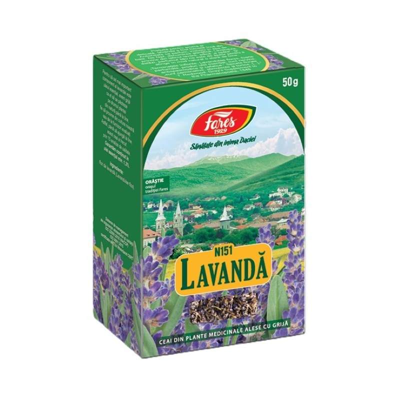Ceai flori de lavanda, 50g, Fares Ceai flori de lavanda, 50g, Fares
