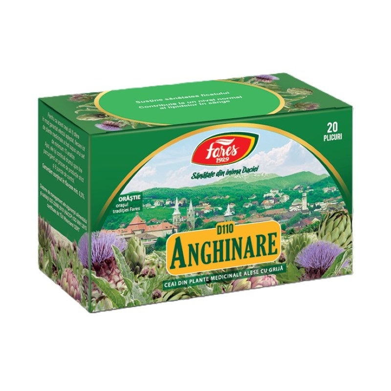 Ceai frunze de anghinare, 20plicuri, Fares Ceai frunze de anghinare, 20plicuri, Fares