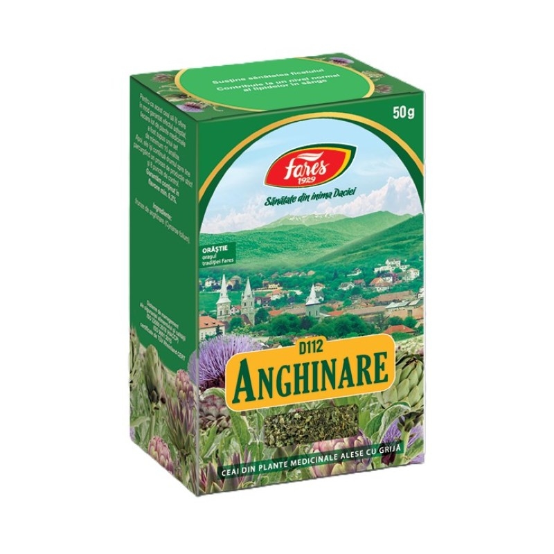 Ceai frunze de anghinare, 50g, Fares Ceai frunze de anghinare, 50g, Fares