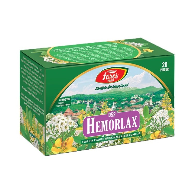 Ceai Hemorlax, 20plicuri, Fares Ceai Hemorlax, 20plicuri, Fares