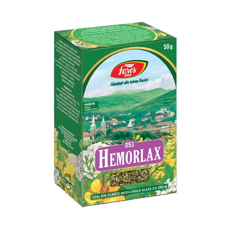 Ceai Hemorlax, 50g, Fares Ceai Hemorlax, 50g, Fares