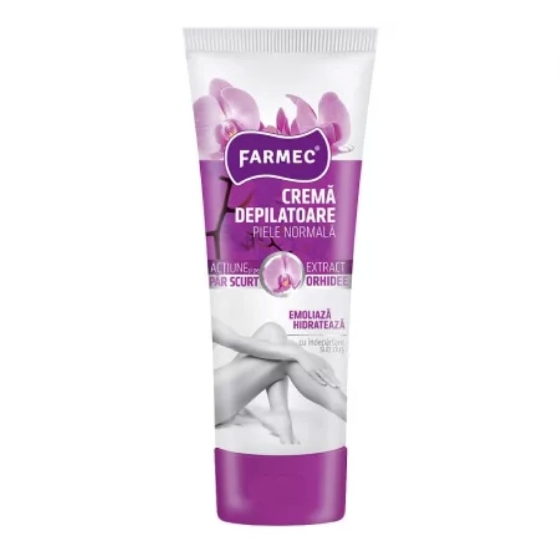 Crema depilatoare piele normala cu extract de orhidee, 150 ml, Farmec Crema depilatoare piele normala cu extract de orhidee, 150 ml, Farmec