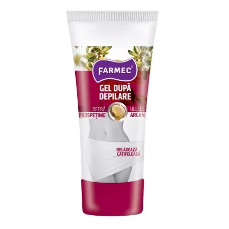 Gel dupa depilare cu ulei de argan, 100 ml, Farmec Gel dupa depilare cu ulei de argan, 100 ml, Farmec