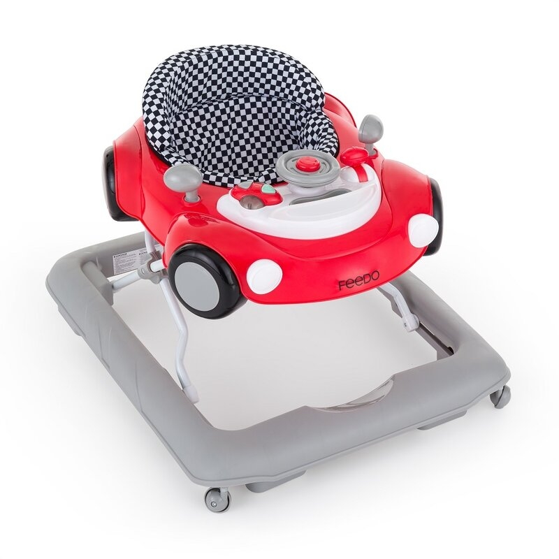 Premergator, Feedo, Pliabil, Cu panou de joaca inclus, Cu inaltime reglabila in 3 pozitii, Cu sistem de franare, Dezvolta abilitatile motorii si senzoriale, Greutate maxima suportata 12 kg, 6 luni+, Red Premergator, Feedo, Pliabil, Cu panou de joaca inclus, Cu inaltime reglabila in 3 pozitii, Cu sistem de franare, Dezvolta abilitatile motorii si senzoriale, Greutate maxima suportata 12 kg, 6 luni+, Red