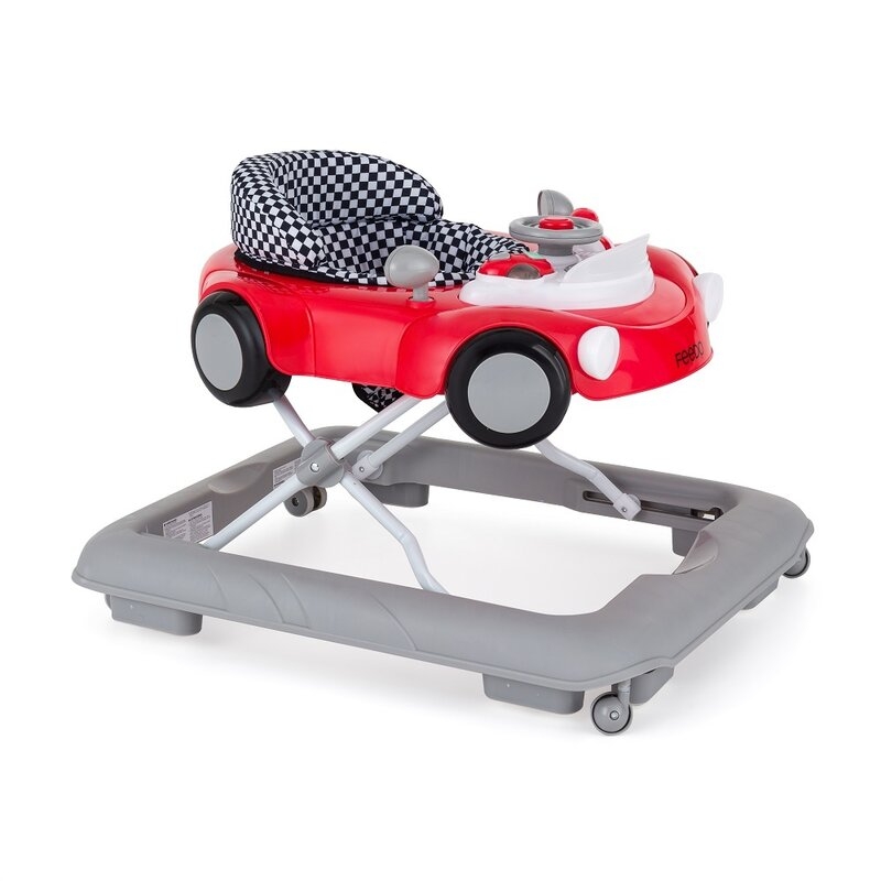 Premergator, Feedo, Pliabil, Cu panou de joaca inclus, Cu inaltime reglabila in 3 pozitii, Cu sistem de franare, Dezvolta abilitatile motorii si senzoriale, Greutate maxima suportata 12 kg, 6 luni+, Red Premergator, Feedo, Pliabil, Cu panou de joaca inclus, Cu inaltime reglabila in 3 pozitii, Cu sistem de franare, Dezvolta abilitatile motorii si senzoriale, Greutate maxima suportata 12 kg, 6 luni+, Red