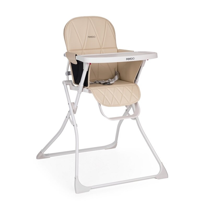 Scaun de masa, Feedo, Bite, Pliabil, Pana la 15 kg, Aspect elegant, Suport de picioare ajustabil, Cu tavita detasabila, 6- 36 luni, Conform cu EN14988-2:2006+A1:2012, Pastel Beige Scaun de masa, Feedo, Bite, Pliabil, Pana la 15 kg, Aspect elegant, Suport de picioare ajustabil, Cu tavita detasabila, 6- 36 luni, Conform cu EN14988-2:2006+A1:2012, Pastel Beige