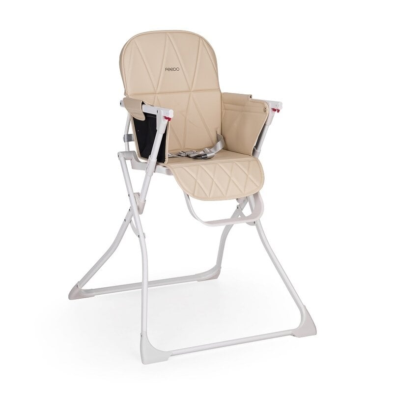 Scaun de masa, Feedo, Bite, Pliabil, Pana la 15 kg, Aspect elegant, Suport de picioare ajustabil, Cu tavita detasabila, 6- 36 luni, Conform cu EN14988-2:2006+A1:2012, Pastel Beige Scaun de masa, Feedo, Bite, Pliabil, Pana la 15 kg, Aspect elegant, Suport de picioare ajustabil, Cu tavita detasabila, 6- 36 luni, Conform cu EN14988-2:2006+A1:2012, Pastel Beige