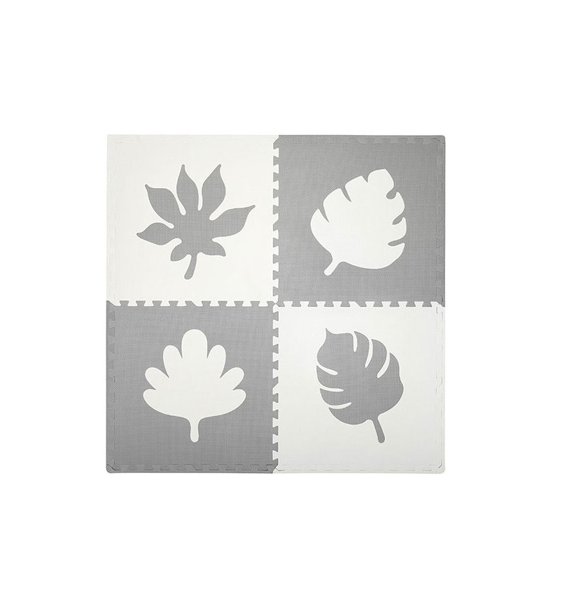 Covoras de joaca puzzle 120x120 cm Momi, Feli - Grey Covoras de joaca puzzle 120x120 cm Momi, Feli - Grey