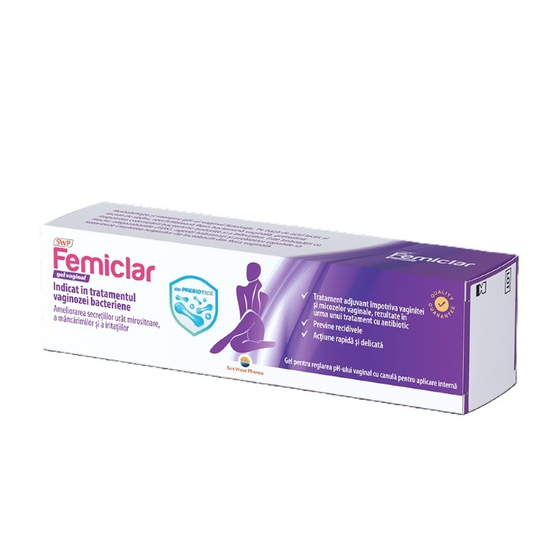 Femiclar gel vaginal, 40 ml, Sun Wave Pharma Femiclar gel vaginal, 40 ml, Sun Wave Pharma