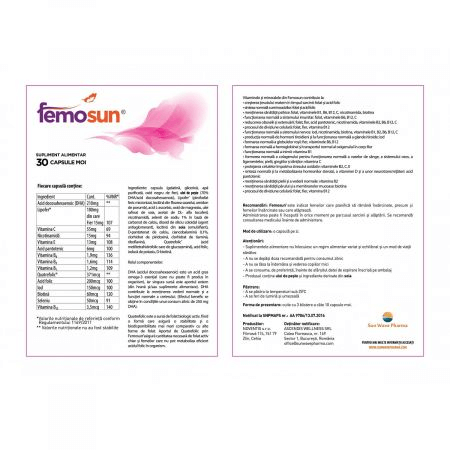 Femosun, 30 capsule, Sun Wave Pharma Femosun, 30 capsule, Sun Wave Pharma
