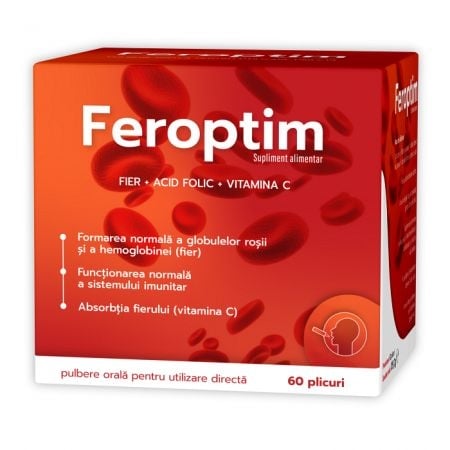 Feroptim, 60 plicuri, Zdrovit Feroptim, 60 plicuri, Zdrovit