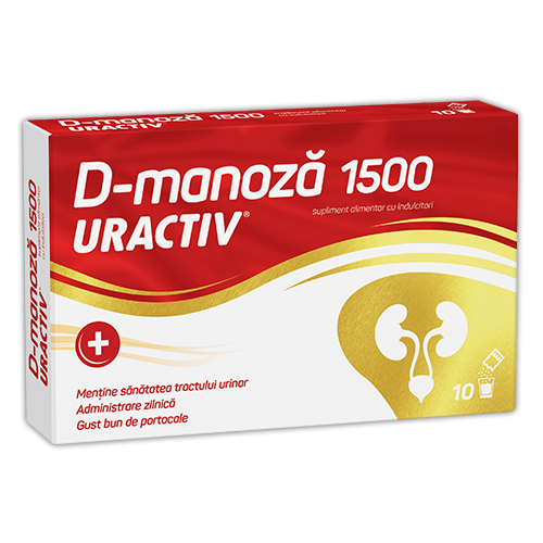Uractiv D-manoza, 1500 mg, 10 plicuri, Terapia Uractiv D-manoza, 1500 mg, 10 plicuri, Terapia