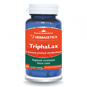 Triphalax, 60 capsule, Herbagetica Triphalax, 60 capsule, Herbagetica