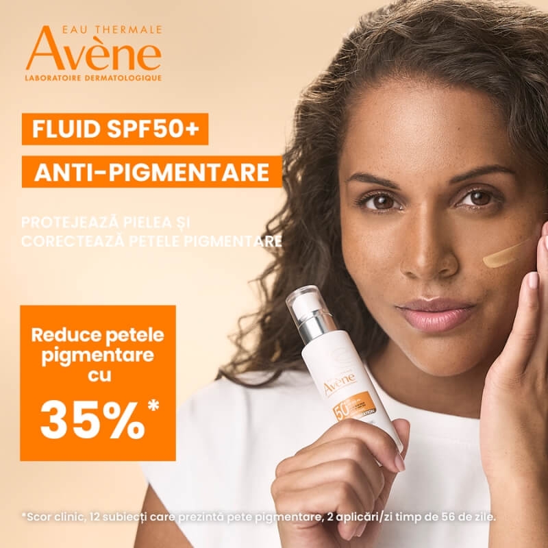 Fluid anti-pigmentare SPF 50+, 40 ml, Avene Fluid anti-pigmentare SPF 50+, 40 ml, Avene
