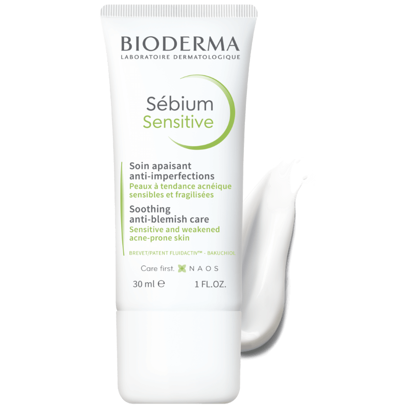 Fluid calmant si hidratant pentru pielea acneica Sebium Sensitive, 30 ml, Bioderma Fluid calmant si hidratant pentru pielea acneica Sebium Sensitive, 30 ml, Bioderma