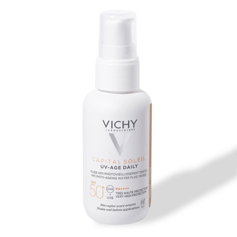 Fluid colorat SPF 50+ UV Age Daily Capital Soleil, 50 ml, Vichy Fluid colorat SPF 50+ UV Age Daily Capital Soleil, 50 ml, Vichy