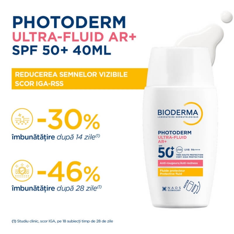 Ultra-Fluid anti-roseata SPF 50+ Photoderm AR+, 40 ml, Bioderma