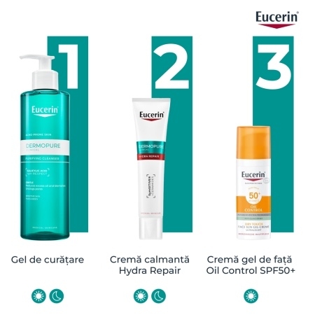 Fluid pentru fata hidratant DermoPure, 40 ml, Eucerin Fluid pentru fata hidratant DermoPure, 40 ml, Eucerin