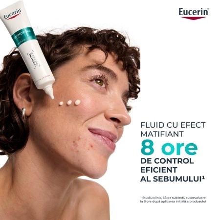 Fluid matifiant pentru fata DermoPure, 40 ml, Eucerin Fluid matifiant pentru fata DermoPure, 40 ml, Eucerin