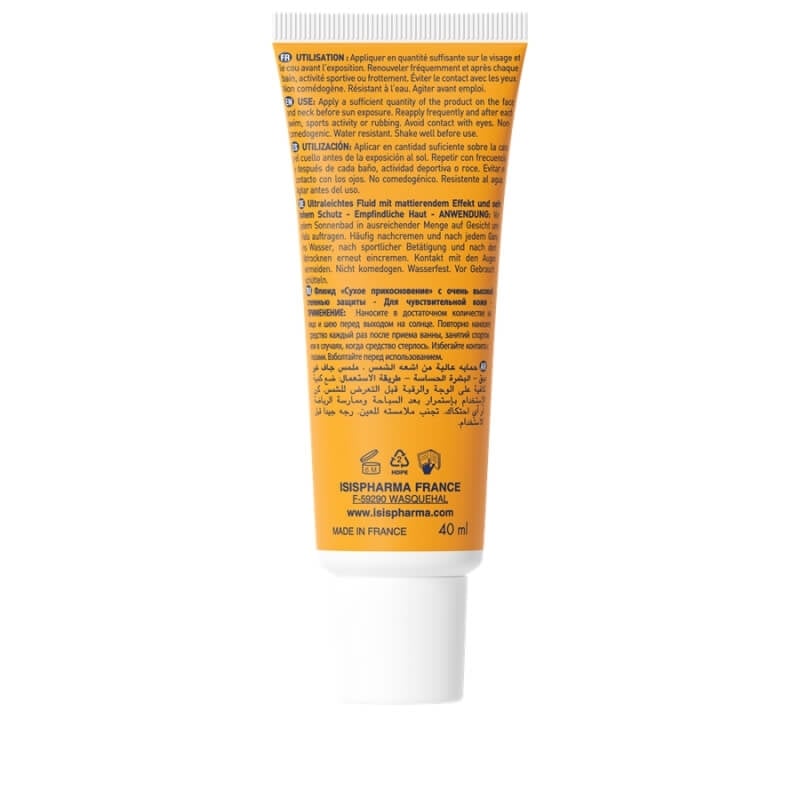 Fluid protector matifiant SPF 50+ Uveblock, 40 ml, Isispharma Fluid protector matifiant SPF 50+ Uveblock, 40 ml, Isispharma