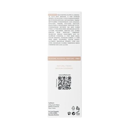 Fond de ten fluid SPF 50+ 02 Vanila Joviale, 30 ml, Ivatherm Fond de ten fluid SPF 50+ 02 Vanila Joviale, 30 ml, Ivatherm