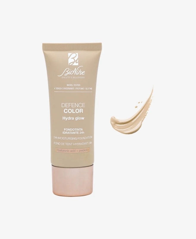 Fond de ten hidratant Defence Color Hydra Glow 101 Perle, 30 ml, BioNike Fond de ten hidratant Defence Color Hydra Glow 101 Perle, 30 ml, BioNike