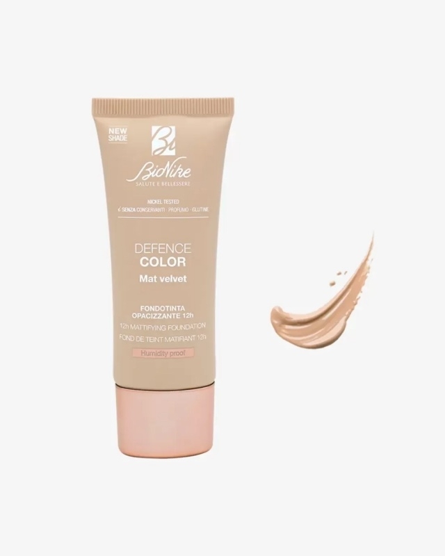 Fond de ten matifiant Defence Color Mat Velvet 402 Creme, 30 ml, BioNike Fond de ten matifiant Defence Color Mat Velvet 402 Creme, 30 ml, BioNike