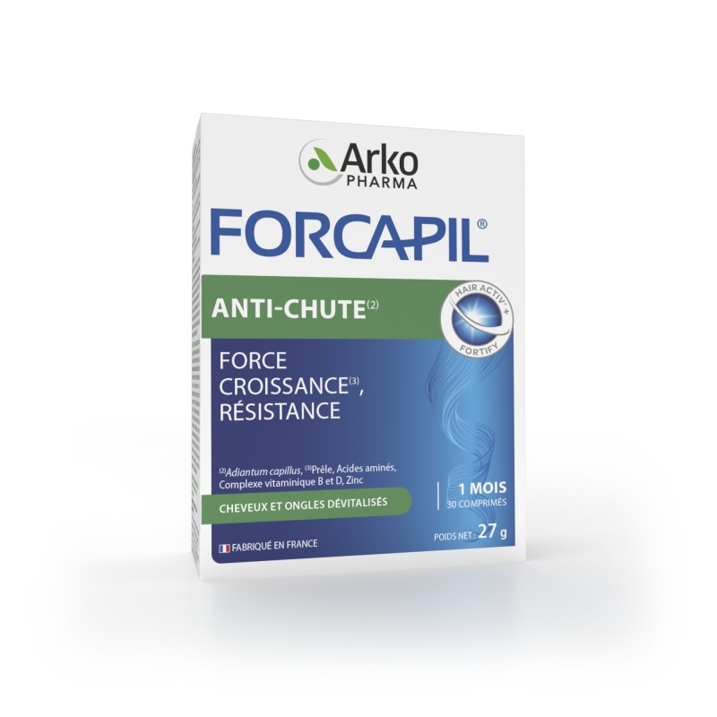 Forcapil Anti Caderea Parului (Forcapil Verde), 30 comprimate, Arkopharma Forcapil Anti Caderea Parului (Forcapil Verde), 30 comprimate, Arkopharma